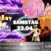 Saturday Night Clubbing im Club Factory | Miami Disco im Apfelbaum