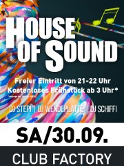 House of Sound – EDM trifft auf House und HipHouse