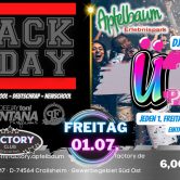 BLACK Friday im Club Factory | Ü30-Partynacht im Apfelbaum