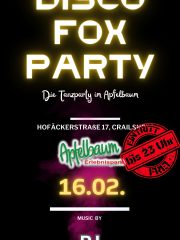 DISCO FOX PARTY im Apfelbaum | EINTRITT FREI bis 23 Uhr