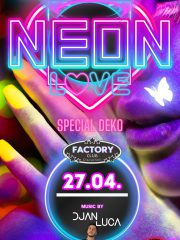 NEON LOVE im Club Factory | Eintritt Frei bis 23 Uhr