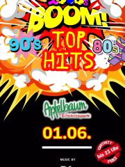 Boom! Top Hits der 80er, 90er & 2000er im Apfelbaum | Eintritt Frei bis 23 Uhr